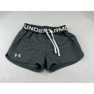 Under Armour Youth Girls Running‎ Shorts, Size Youth Small, Dark Gray